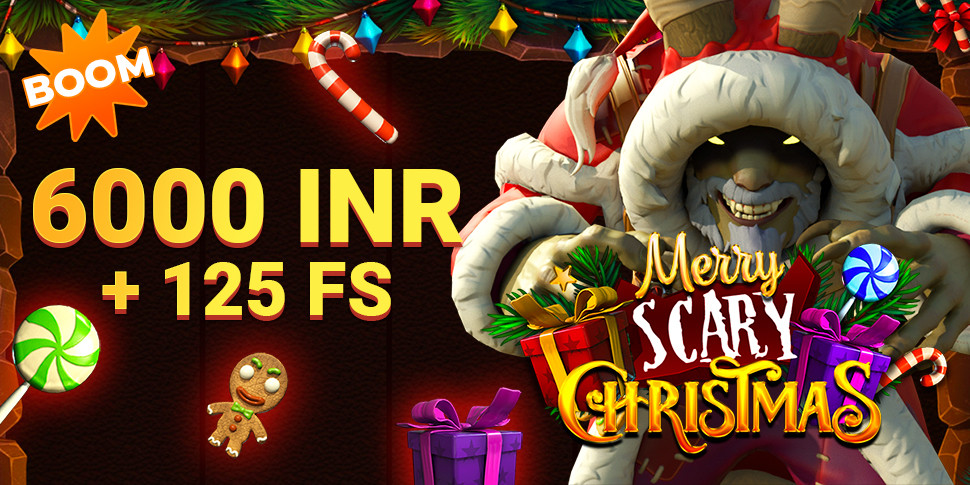 [BOOM] Merry Scary Christmas  6000 INR + 125 Free Spins